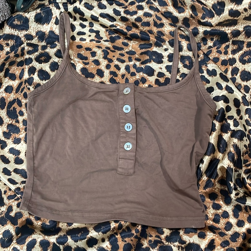 Brown Tank Top